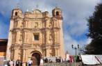 A bela fachada do templo de Santo Domingo, em San Cristobal de Las Casas, no sul do México
